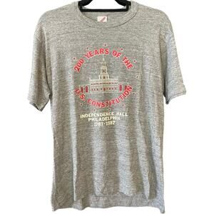 Vintage 80s 200 Years of the US Constitution Philadelphia 1987 Single Stitch L